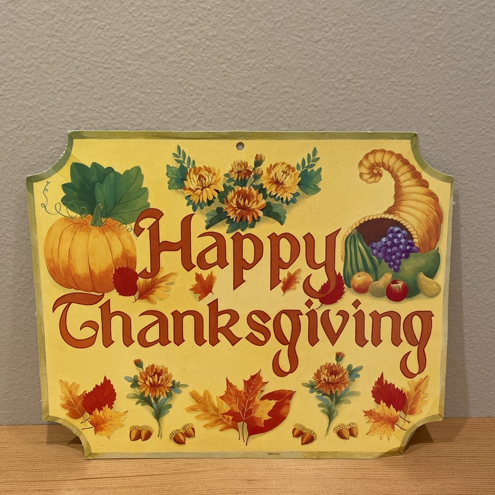 Eureka Thanksgiving Die Cut Cut Decorations 13"‎ USA